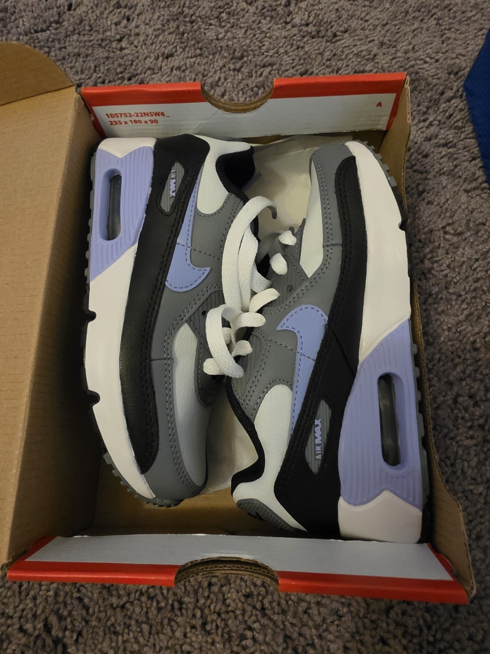 Nike Kids' Sneakers in Lavender, Gray & Black